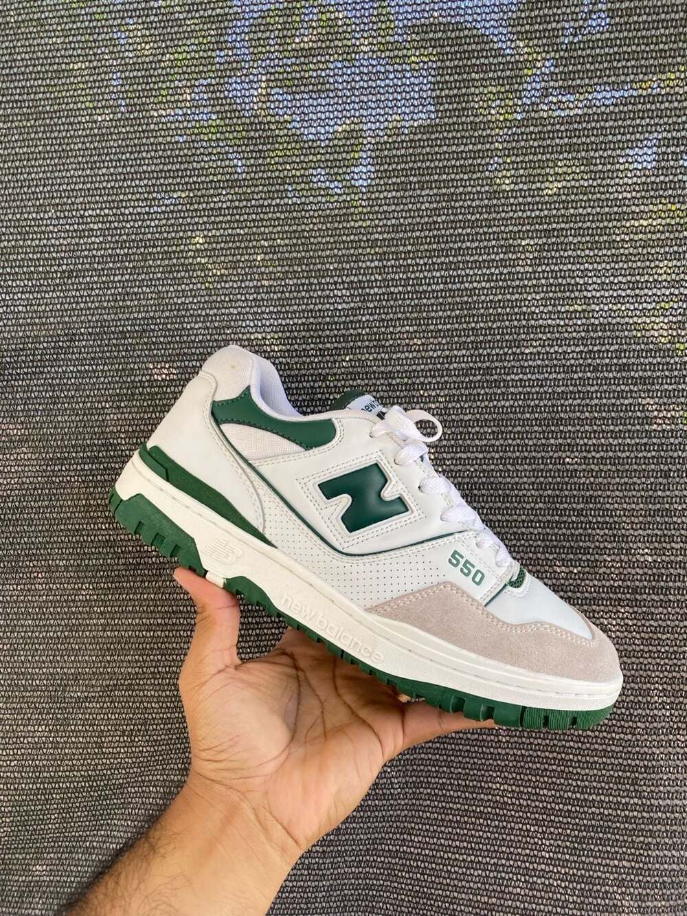New Balance 550 White/Team Forest Green Sneakers BB550WT1